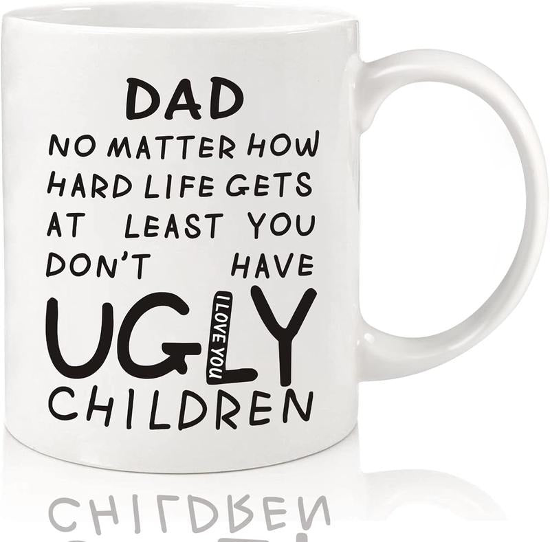 Fathers Day Dad Gifts from Daughter Son Wife, Funny Coffee Mug for Dad,Unique Fathers Day Present Idea for Daddy Husband Men Him