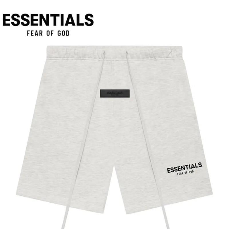 Fear of God Essentials Sweatshort 'Light Oatmeal' 160BT212012F Fleece Polyester Pockets Cotton Menswear Athletic Classic Shorts Men's Summer #Fashionweek #Fallfreshness