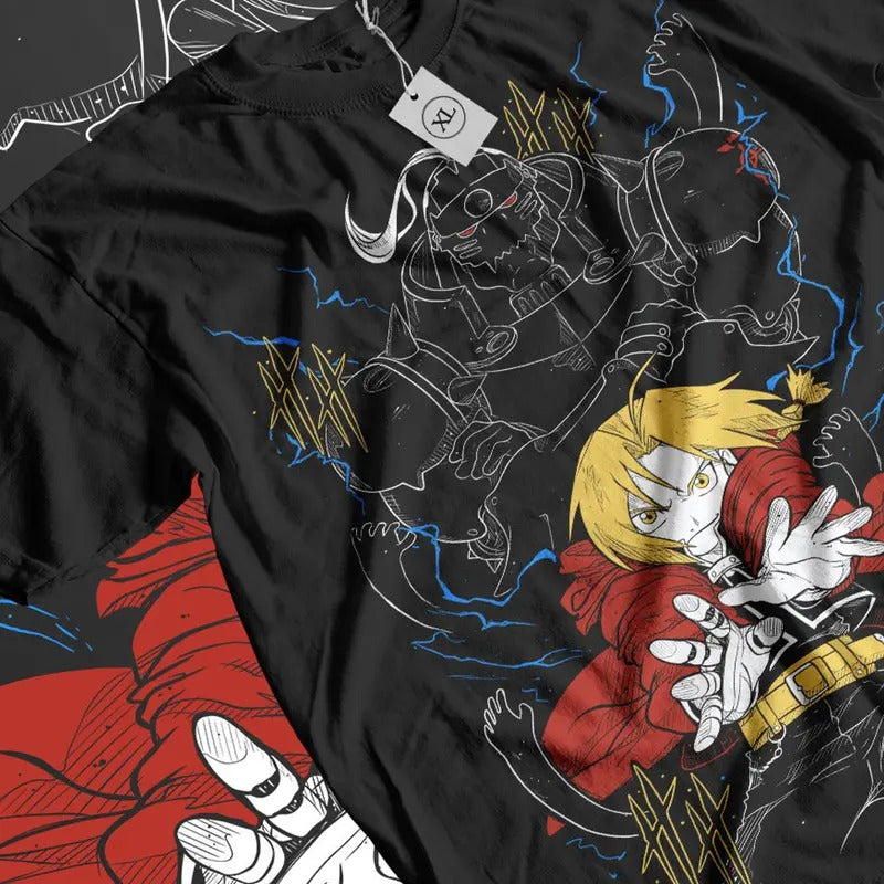 Fire Style Streetwear Japan Style Unisex 100% Cotton Black Shirt All Size anime lover