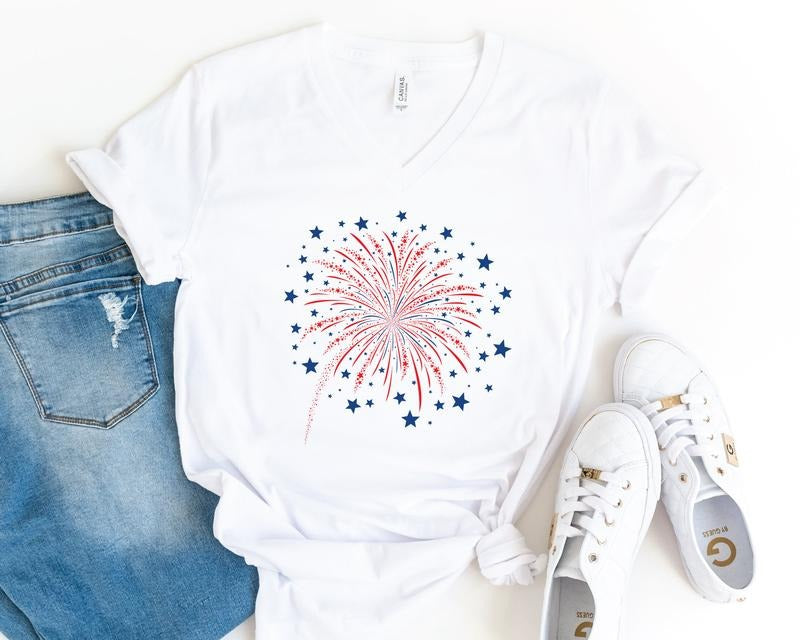 Firework Usa Shirt 4th Of July Shirt Independence Day Shirt Gift For American Red White Blue Shirt Patriotic Shirt American Tee T-shirt, sweater and Hoodie