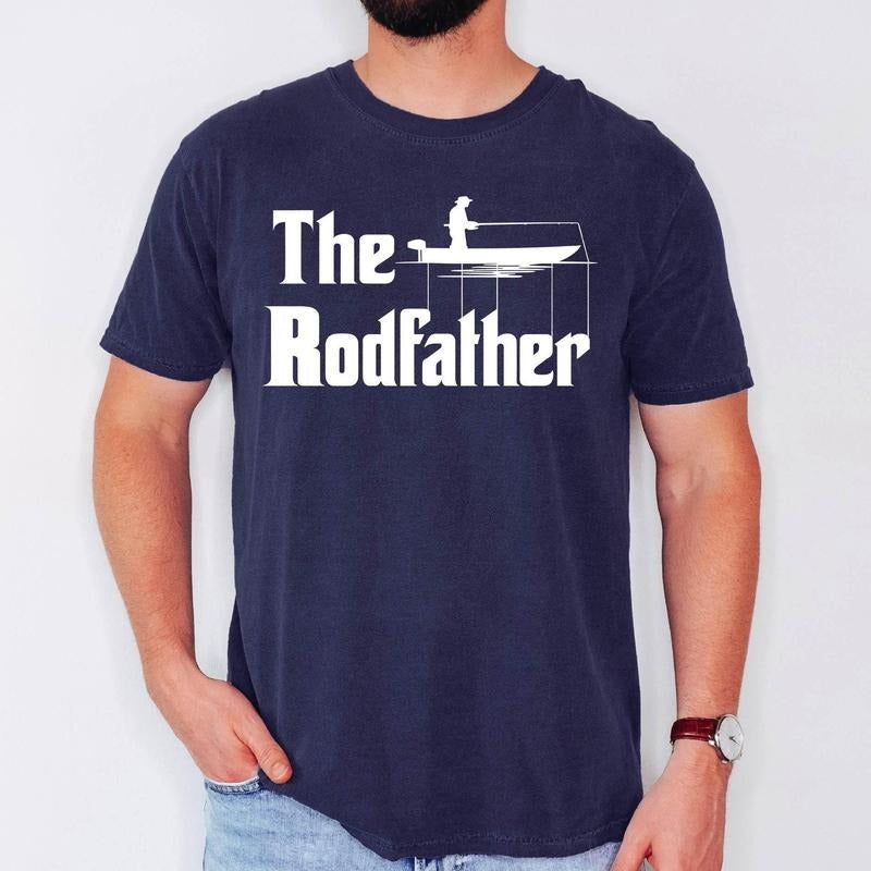 Fishing Parody Shirt, The Rodfather Shirt, Funny Fisherman Tee, Fishing Dad Shirt, Fathers Day Gift, Fishing Lover Shirt,Fishing Hobby Tee