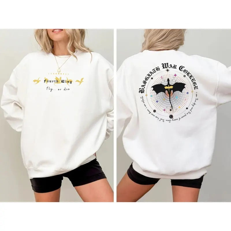 Fourth Wing - Basgiath War College Sweatshirt | Fantasy Book Lovers' Club Sweatshirt & Hoodie T-shirt, sweater and Hoodie