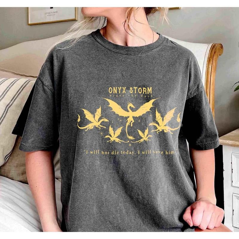 Fourth Wing Series Shirt, Onyx Storm, Dragon Rider, Bookish Tee Gift For Book Lover, Fantasy book, Violet Sorrengailstyle{n002}2