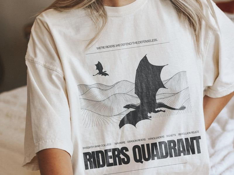 Fourth Wing Shirt Basgiath War College Riders Quadrant Rebecca Yarros Violet Sorrengail Xaden Riorson Enemies to Lovers The Empyrean Series T-shirt