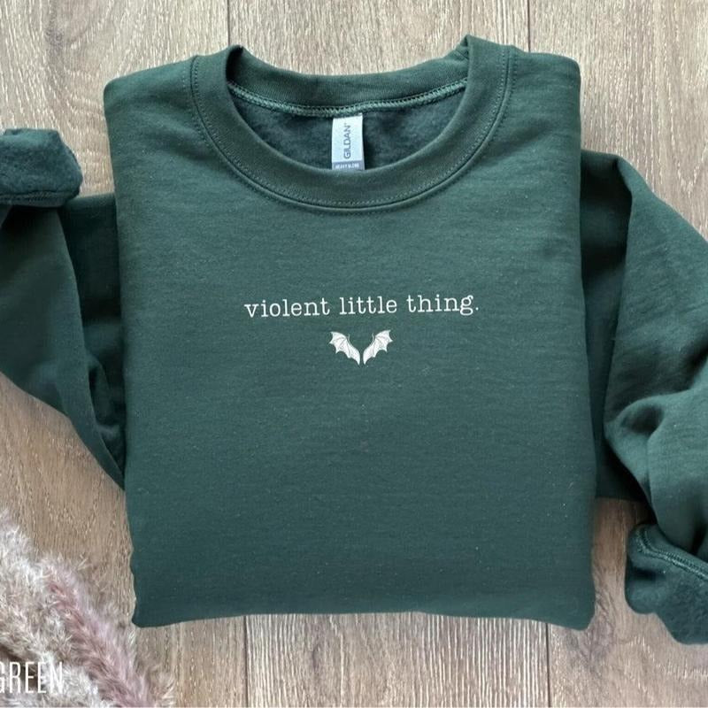 Fourth Wing Sweatshirt, Violent Little Thing Sweatshirt, Iron Flame crewneck, Bookworm Sweater, Book Lover Gift