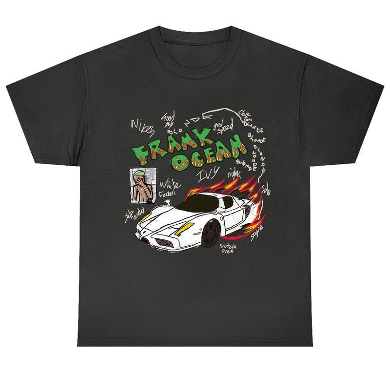 Frank Ocean BLOND ART Short Sleeve Shirt Classic Cotton Menswear Top