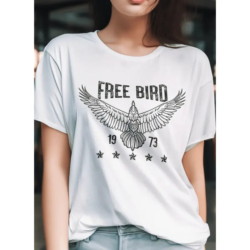 Free Bird Shirt Boho T-Shirt Free Bird Tee Eagle graphic shirt, shirt style, funny teeshirt, summer tshirts, cool tshirts, female shirt, cute shirt, meme shirt, summer tshirts
