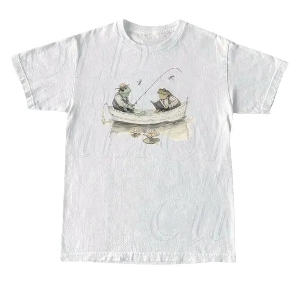 Frog 90s Vintage Graphic Shirt, Retro Toad Tee, Nature Shirt, 2000s Frog T-Shirt, Book Lovers Shirt, Vintage Unisex Cotton Tee, Y2k, Unisex T-Shirt, Gift For Men Women Menswear Top Tshirt Streetwear