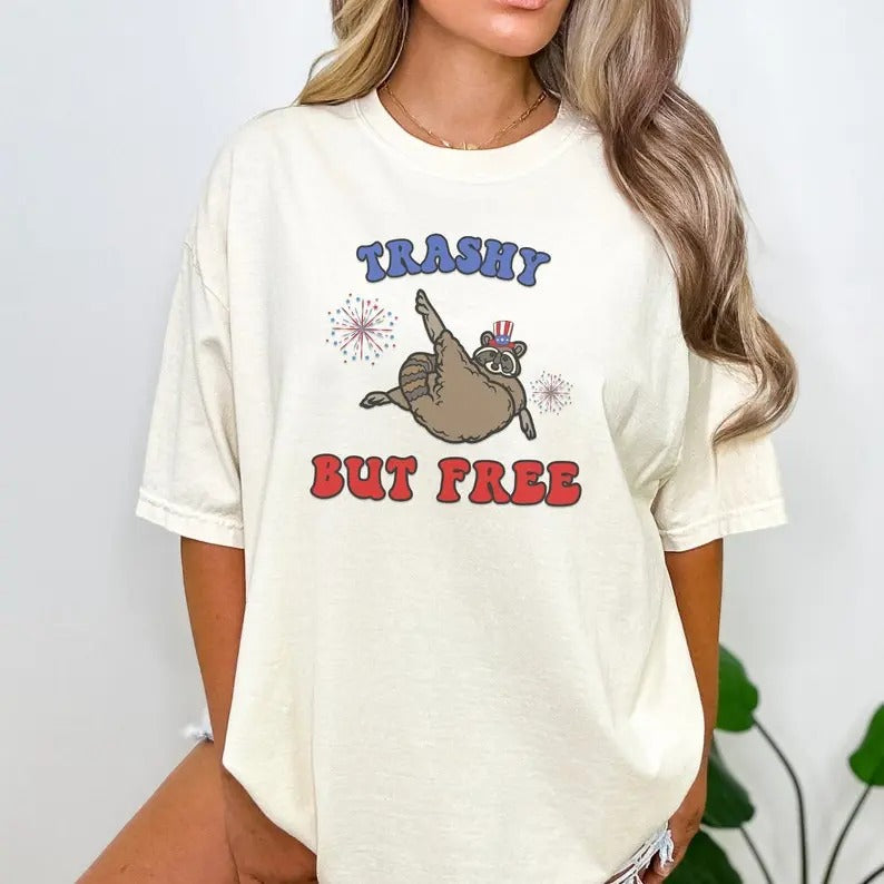 Funny 4th Of July Shirt, Graphic Raccoon Shirt, Independence Day Shirts, Patriotism, 1776 TShirt