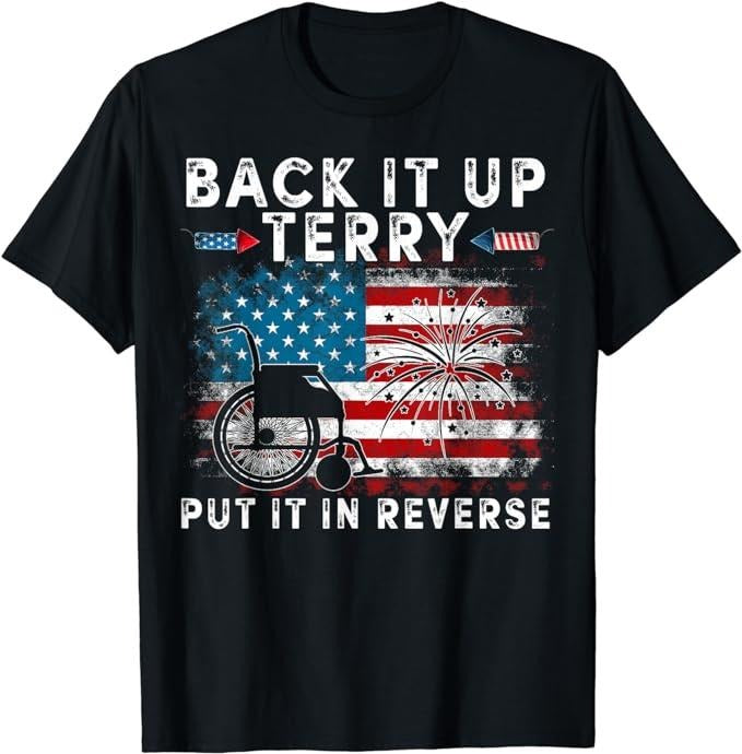 Funny 4th of July Shirts For Men, Back It Up Terry Put It In Reverse Firework 4th Of July T-Shirt Menswear Top Casual Cotton Basic Fashionstyle{n002}2