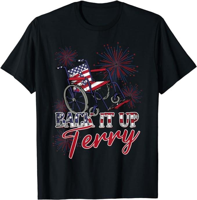 Funny 4th of July Shirts For Men, Back Up Terry Put It In Reverse 4th of July Fireworks Funny T-Shirt Menswear Top Casual Cotton Basic Fashion