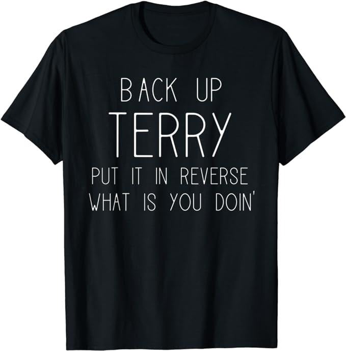 Funny 4th of July Shirts For Men, Back Up Terry Put It In Reverse Funny 4th of July T-Shirt Menswear Top Casual Cotton Basic Fashion