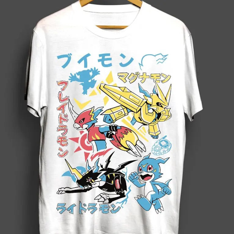 Funny Anime T-shirt Anime Gift White Shirt All Size