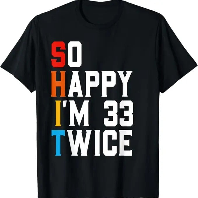 Funny Birthday Shirts, Funny 66 Years Old Bday Gift Sarcastic Vintage 66th Birthday T-Shirt - Menswear Top