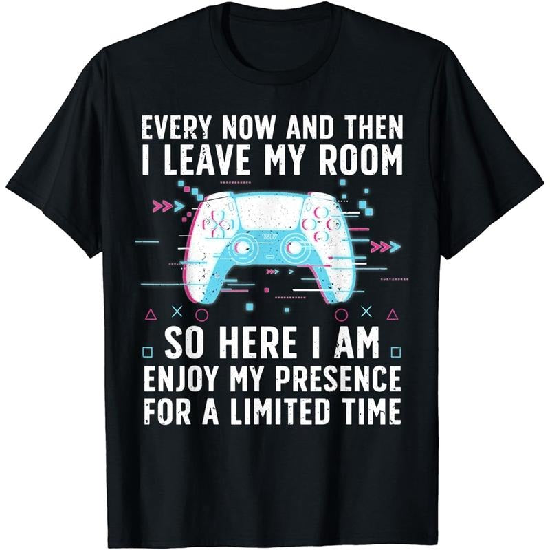 Funny Gamer Shirts, Special Gifts For Gamers, Funny Gamer Art For Men Women Gaming Gamer Video Game Lover T-Shirt Menswear Top Casual Classic