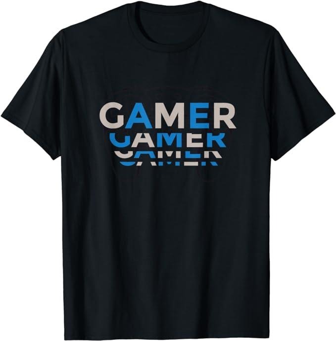 Funny Gamer Shirts, Special Gifts For Gamers, Gaming Controller for Gamers T-Shirt Menswear Top Casual Classic