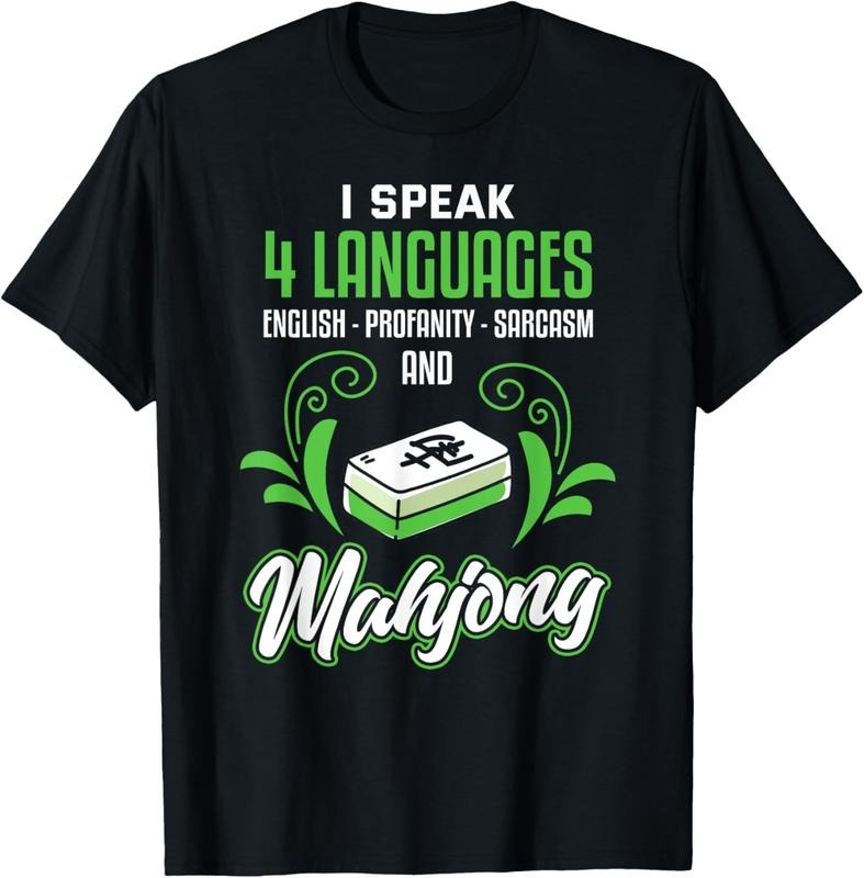 Funny Mahjong Shirt Sarcastic Game Mahjong Player T-Shirt