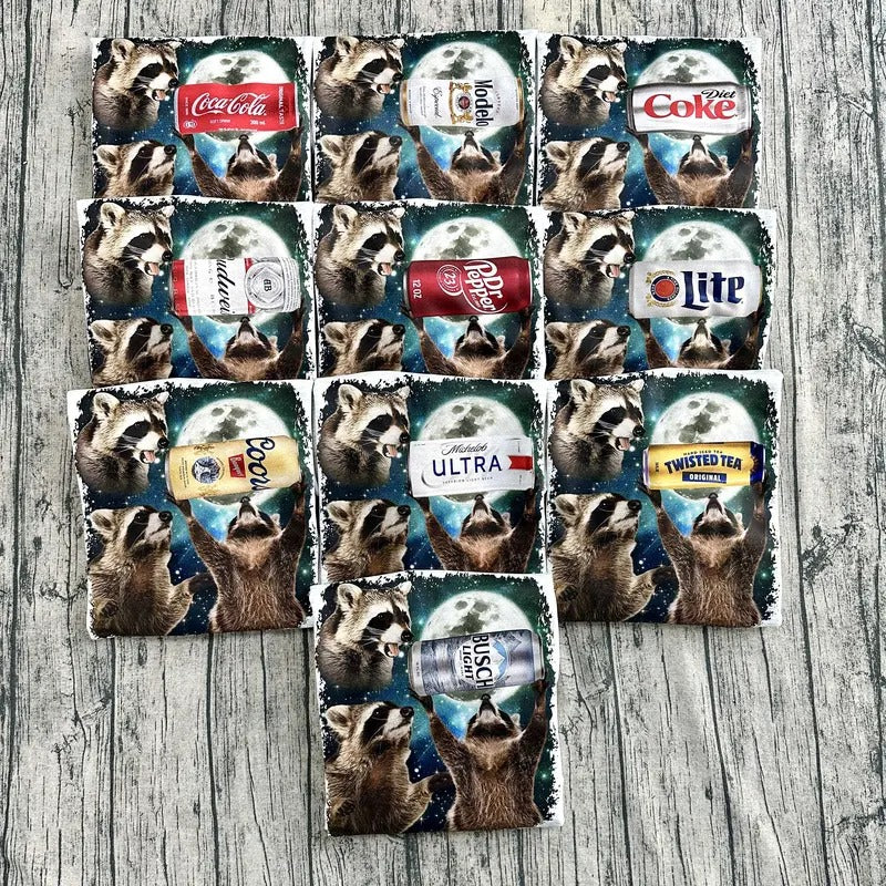 Funny Meme, Three Raccoons Drinks Collection Vintage Sweatshirts, Moon Sweatshirt, Raccoon Lovers, Funny Raccon, Unisex Comfort Merch, Raccoon Gifts