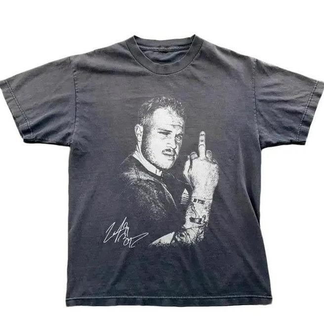 Funny Middle Finger From Zach Unisex T-Shirt, Zach Fan Tees, Country Music Brya Shirt, The Quittin Time Tour Bryan Shirt. Cotton