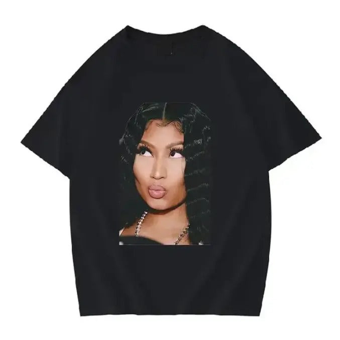 Funny Nickki Minajjj Meme Graphic Tee Shirt Men Women Hip Hop Vintage Rap T-shirt