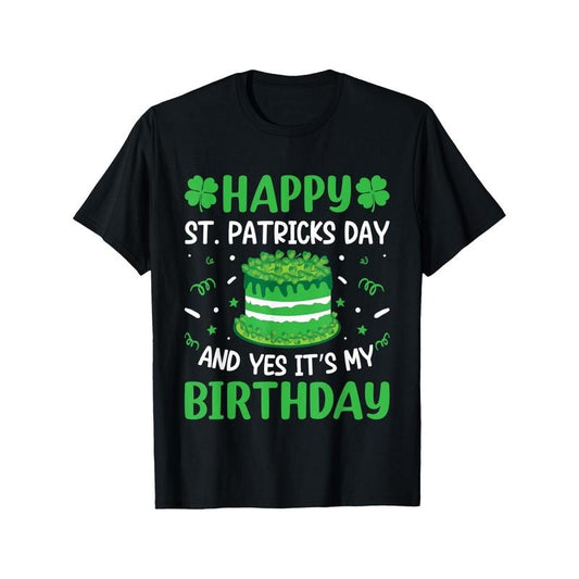 Funny Shamrock Happy St-Patrick Day T-Shirt Cool Men'S Heat Transfer T-shirt, Funny pattern, Casual and comfortable round neck cotton short sleeve, four seasons can wear 220g made in usa