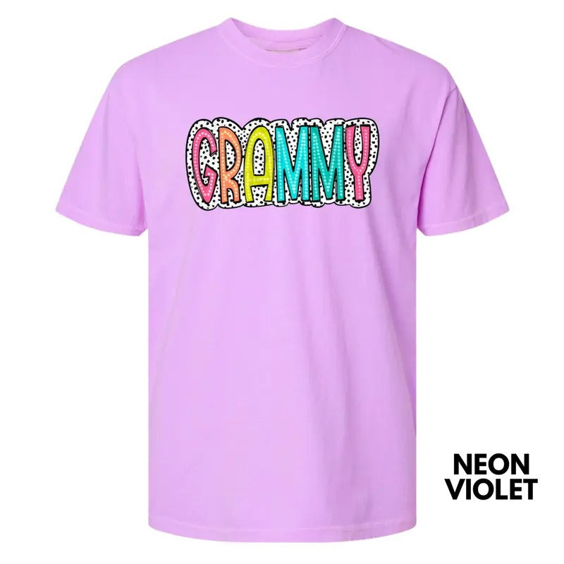 GRAMMY Neon Spotted Comfort Colors T-Shirt
