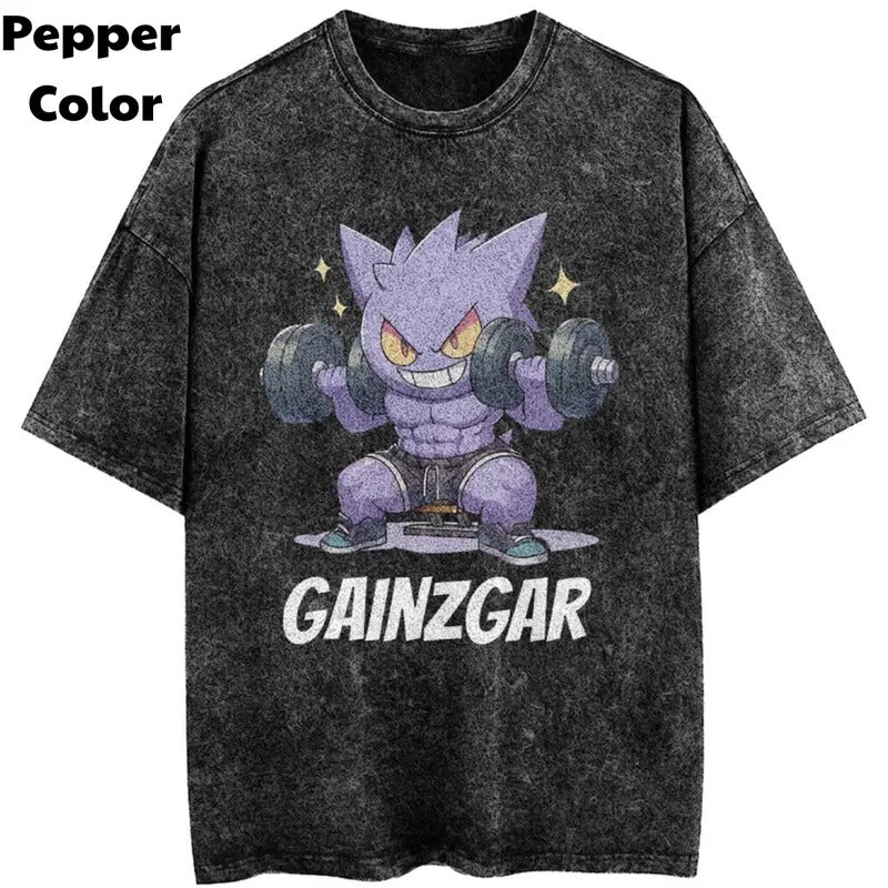 Gainzgar Gym Vintage T-Shirt, Gengar shirts, Pokemon Shirt, Pokemon Gym Shirt, Gym Shirt, Unisex T-Shirt, Gift For Men Women