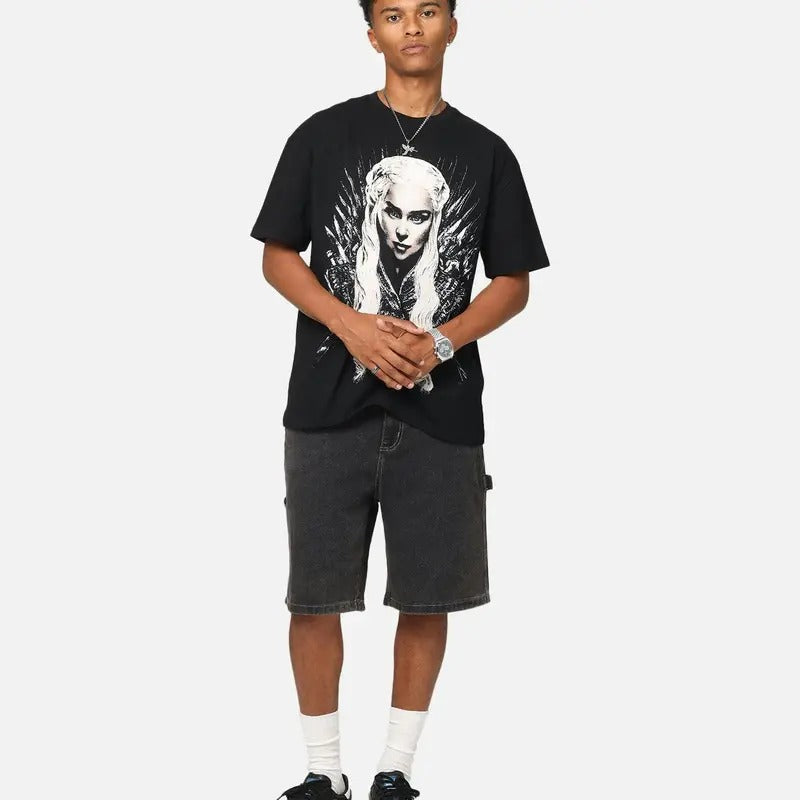 Game Of Thrones Mother Of Dragons Daenerys Targaryen Vintage T-Shirt Sweatshirt Trending Movie Shirt Menswear Streetwear Movie Fans Casual Crewneck