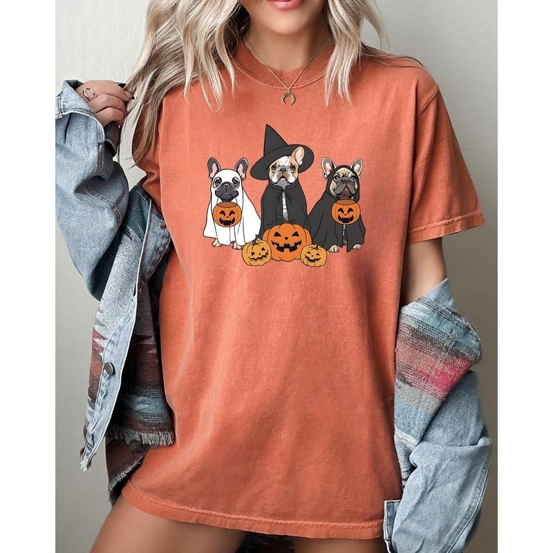 Ghost Dogs, Skeleton, Funny, Pumpkin, Spooky, Witch, Aesthetic, Meme, Halloween, Costume, Tshirt, Women's, Comfort Colors Tee, Spooky, Tshirt, Witch, Pumpkin, Ghost, Skeleton