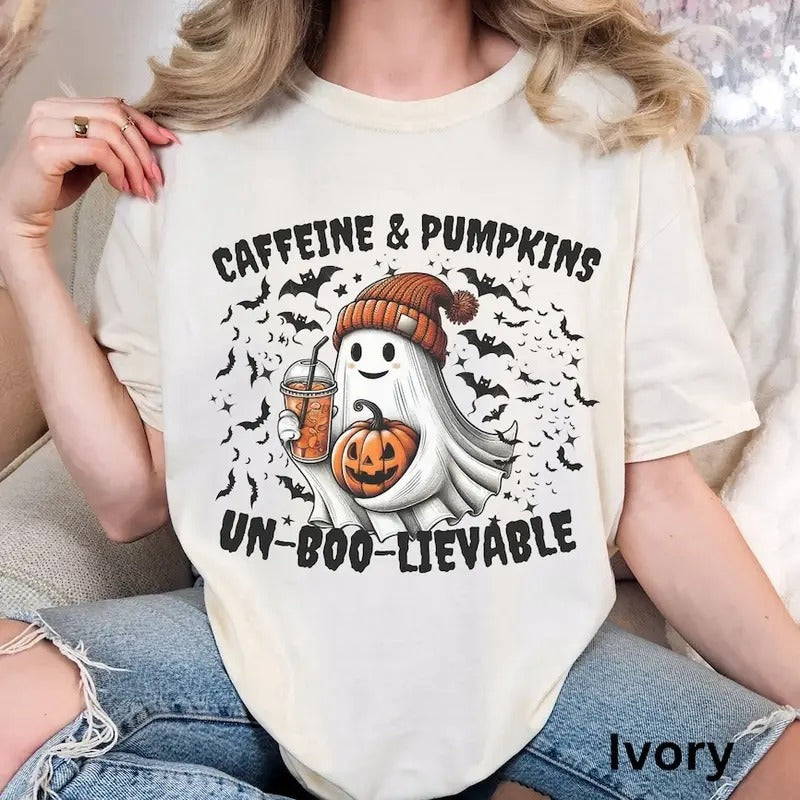 Ghost Shirt Spooky Shirt Halloween T Shirt Cute Halloween Shirt Retro Halloween Shirt For Women Spooky Season Shirt Halloween Lover Gift