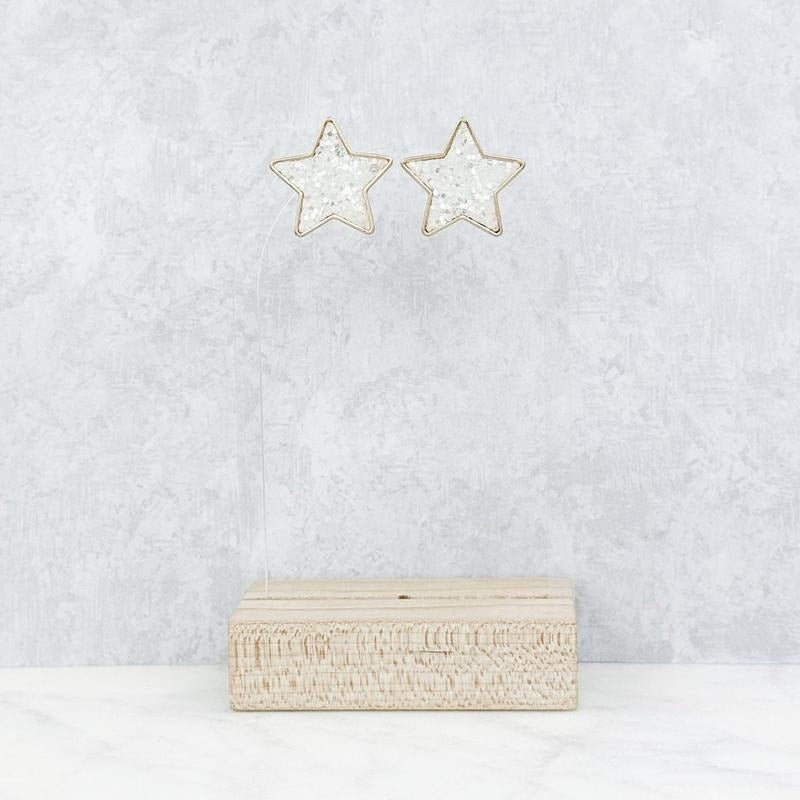 Glitter Star Studs *Final Sale*