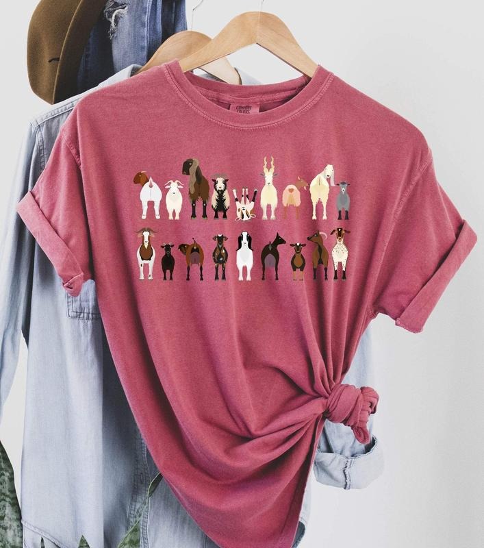 Goat Breeds Farm Animal Lover T-Shirtstyle{n002}2