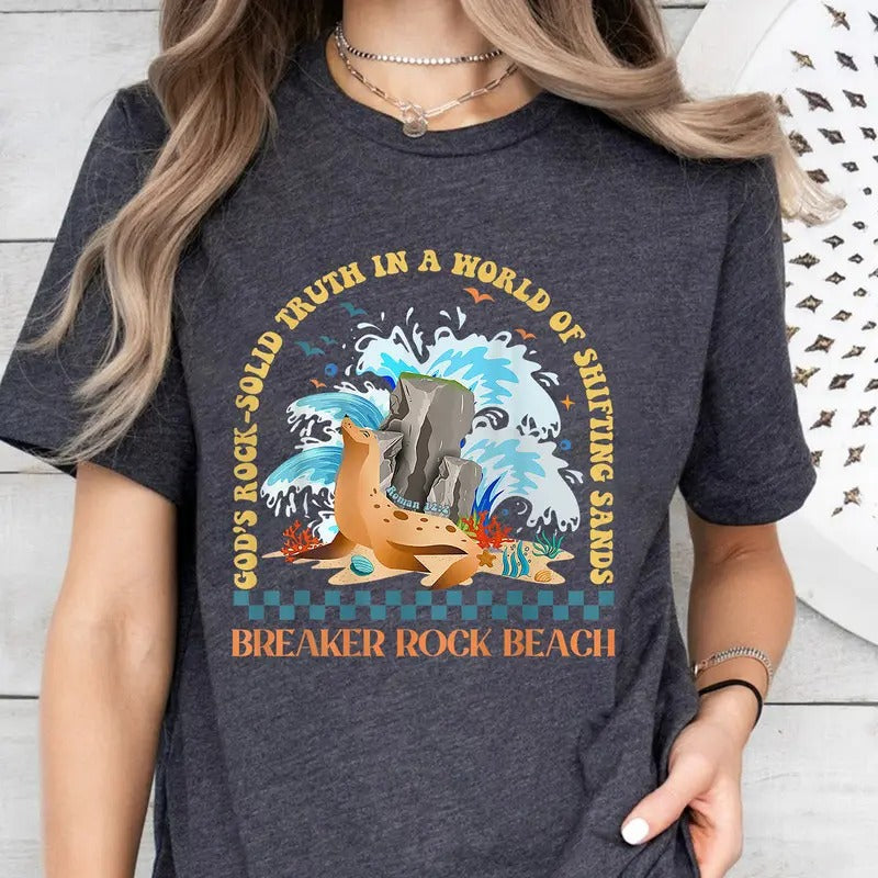 God's Rock-Solid Retro Breaker Rock Beach VBS 2024 Christian Shirt, Vacation Bible School Shirt, God's Rock Sold Shirt