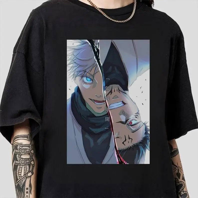 Gojo Sukuna Shirt, Megumi Sukuna JJK, Anime Manga Shirt, Anime Fans Gift Shirt, Gojo Sukuna Battle Jujutsu Kaisen, Megumi Shirt JJK_1_1 Sweatshirt, Hoodie, Comfort Colors