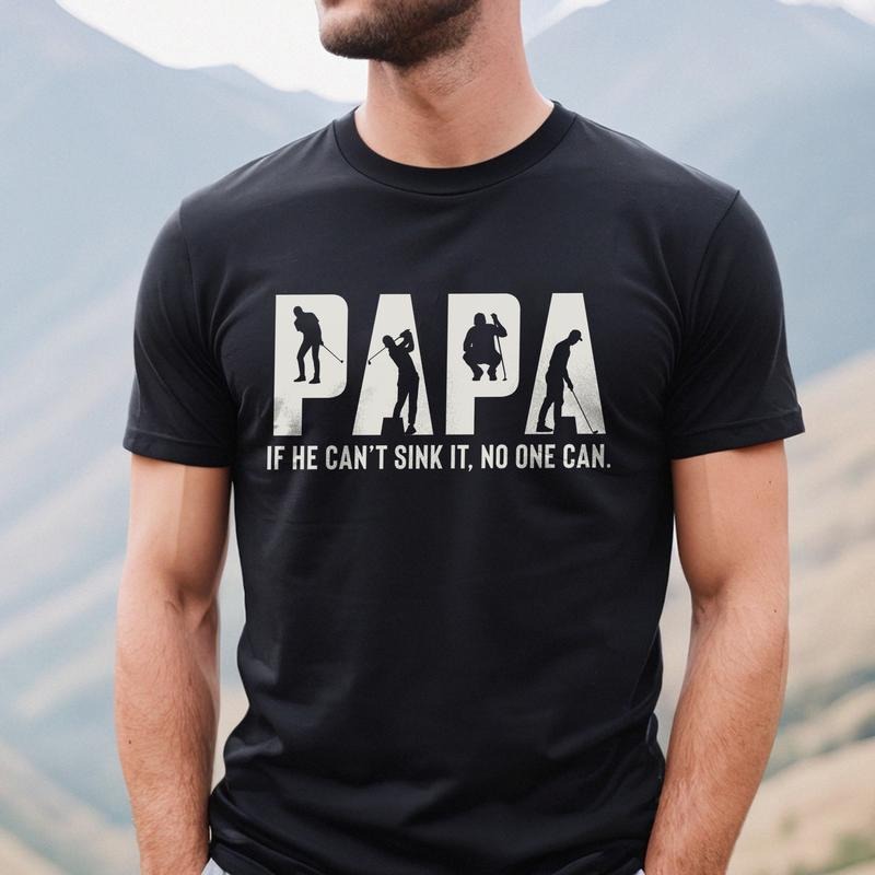 Golf Papa T-shirt, Proud Dad Shirt, Fathers Day Gift, Gift for Golfing Papa, Golf Lover Tee