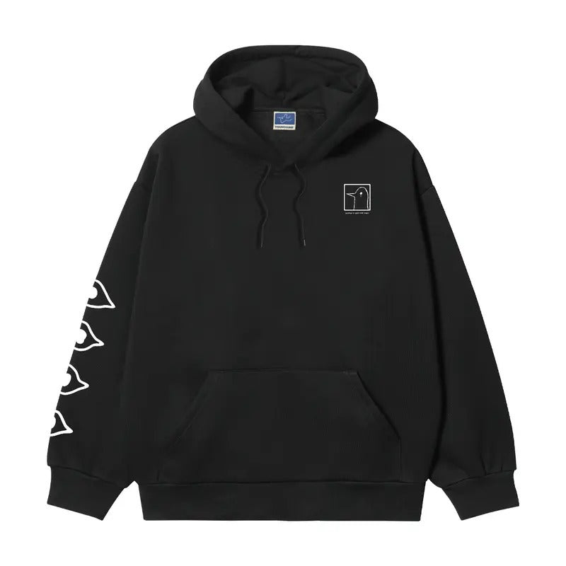 Goodnight Punpun "Doodle" Heavyweight Vintage Hoodie Cotton Blend Classic Anime Sweatshirt Menswear Tops Pullover Long Sleeve