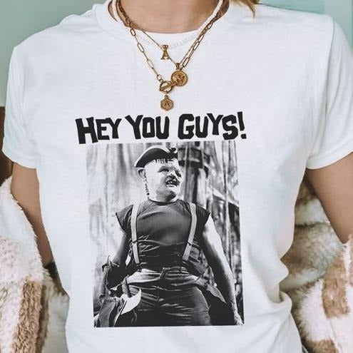 Gooniess Lovers Movie Shirt Sloth Hey You Guy Shirt