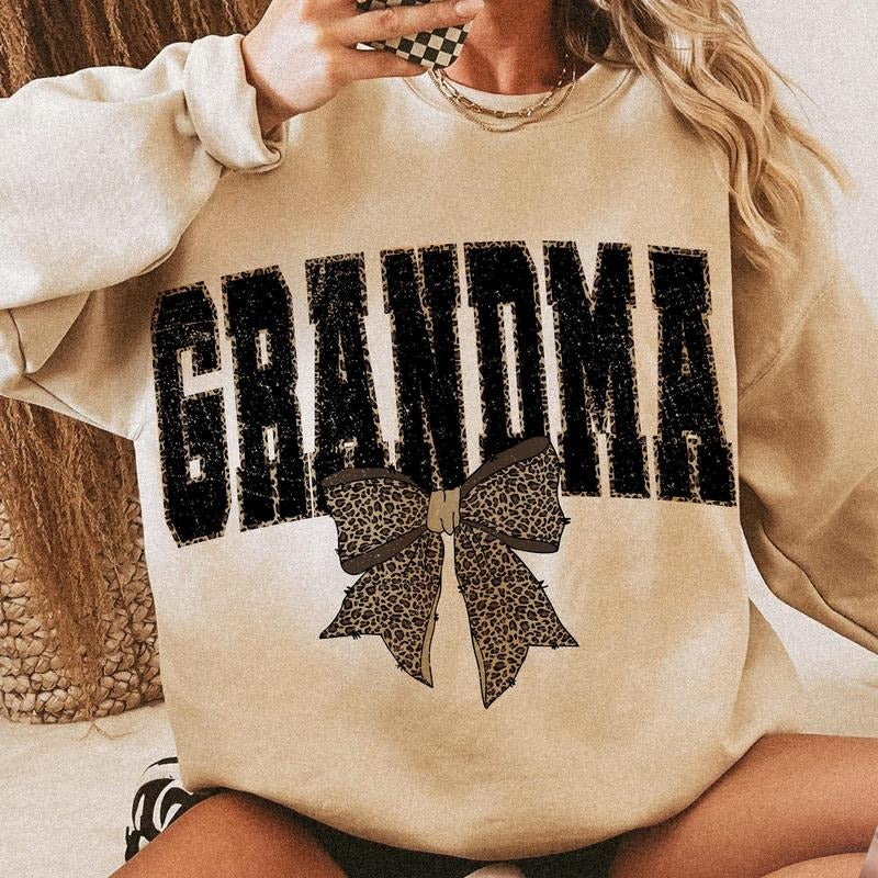 Grandma Coquette Bow Shirt, Mama Checkered Shirt, Grandma Shirt, Leopard Mama Shirt, Mama Shirt, Mama Bow Shirt, Mothers Day Gift Shirt,Popular Now Shirt