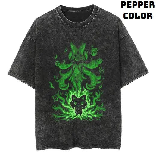 Grass Magician Within Sprigatito Pokemon Vintage Tee, Sprigatito Shirt, Pokemon Shirt, Vintage Pokemon Anime T-shirt, Anime Manga Shirt, Vintage Graphic Tee, Unisex T-Shirt, Gift For Fan Pokemon, Crewneck Short Sleeve Shirt Top Menswear Streetwear