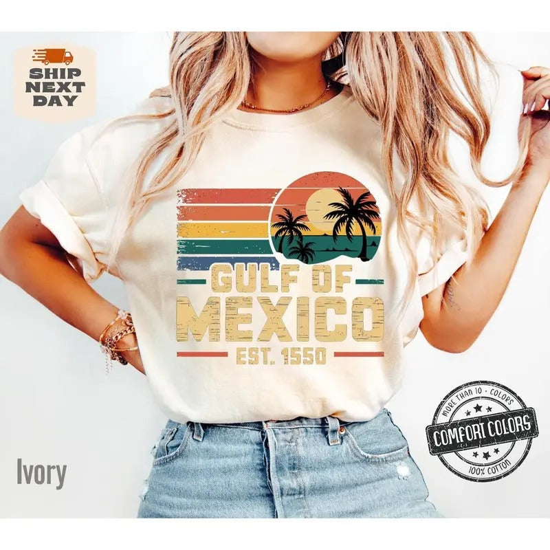 Gulf of Mexico Est 1550 Shirt, Vintage Gulf of Mexico Since 1550Shirt, Gulf of Mexico Shirt