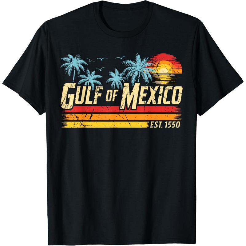 Gulf of Mexico Forever Retro Vintage Beach Mens Women T-Shirt made in usastyle{n002}2