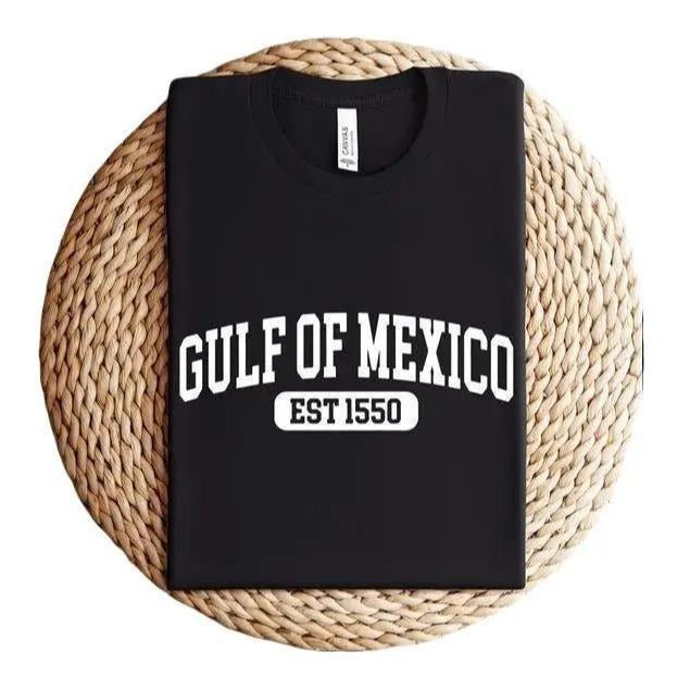 Gulf of Mexico T-shirt, Gulf of Mexico Est 1550 Shirt, Subtle Trump Shirt, Gulf Coast T-shirt Casual Classic