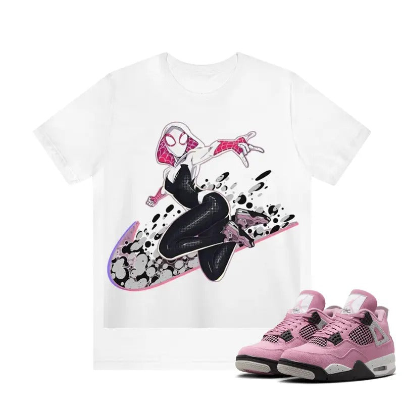 Gwen AJ 4 Orchid Neutral Outfits Graphic Tees, Y2k Streetwear Unisex T-shirt