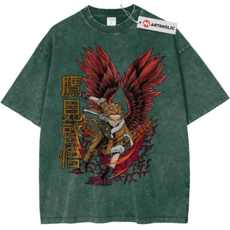 H.a.w.k.s Shirt for Men #and Women, My Hero #Academia Anime Shirt, Vintage MHA Tee, Gift for Manga #and Anime Fans - Menswear, Top