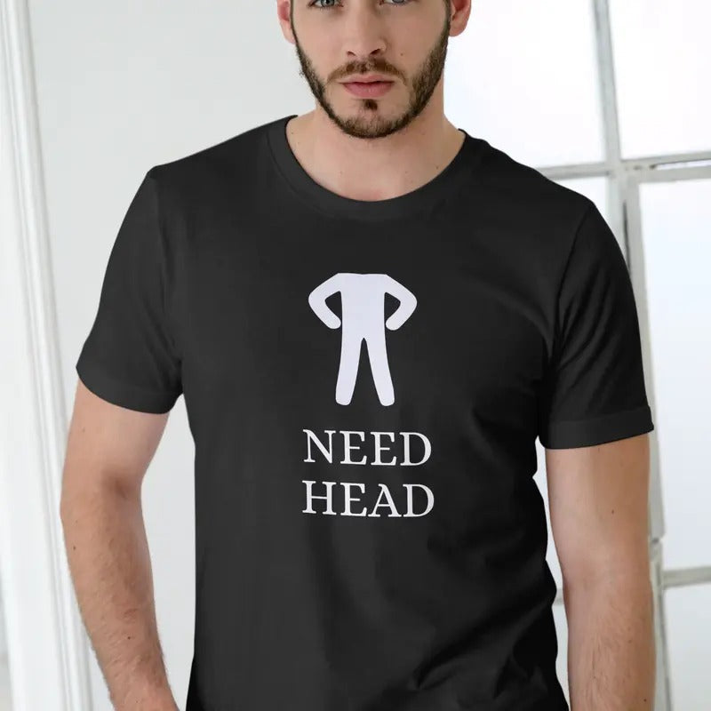 HEAD T Shirt Unisex 100% Cotton Casual Top with Graphic Print, Soft Fabric, Available in Various Colors