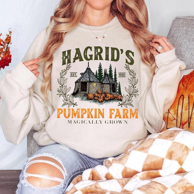 Hagrid's Pumpkin Patch Sweatshirt, Fall Sweatshirt, Hagdrid's Pumpkin Farm Shirt,Halloween Tee,Spooky Season,Pumpkin Thanksgiving Sweatshirt T-shirt, sweater and Hoodie