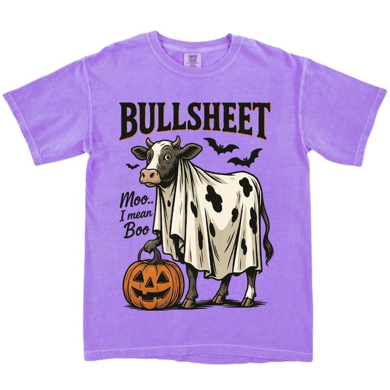 Halloween Bullsheet Shirt - Unisex Relaxed Fit Printed in USA Casual Comfort Cotton Top Athletic Boho Chic All Seasons