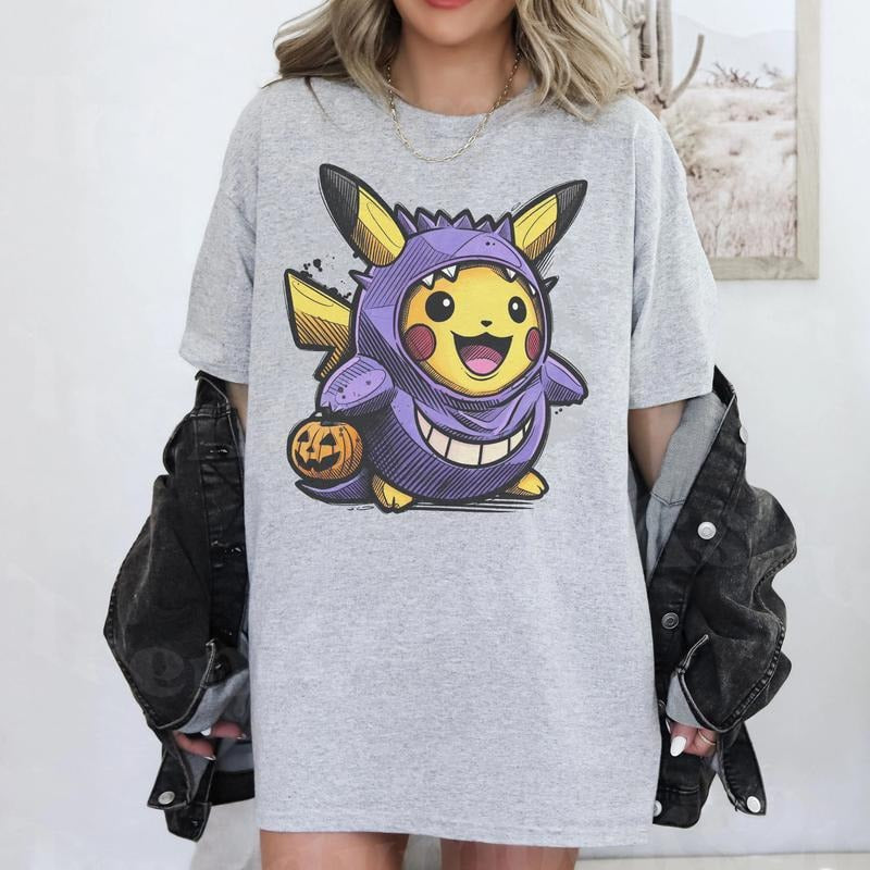 Halloween Pokemon Legends Unisex Shirt, Sweatshirt, Hoodie, Sweatshirt, Hoodie, Japanese Anime Movie Film, Gengar Halloween Sweatshirt