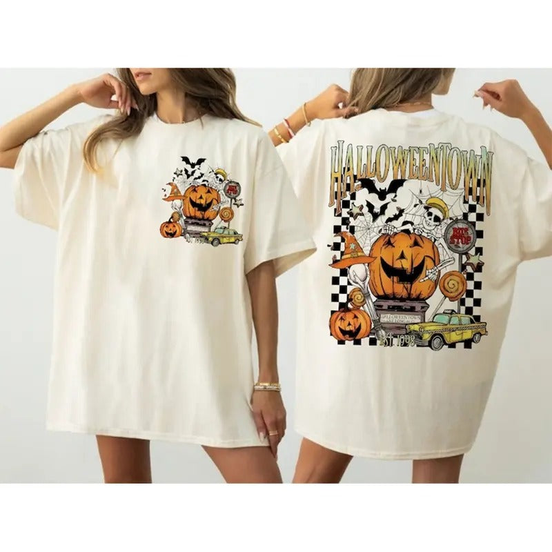 Halloweentown Est 1998 Shirt, Halloweentown Unisex, Retro Halloweentown Tshirt, Fall Shirt, Halloween Tee, Ghost Pumpkin