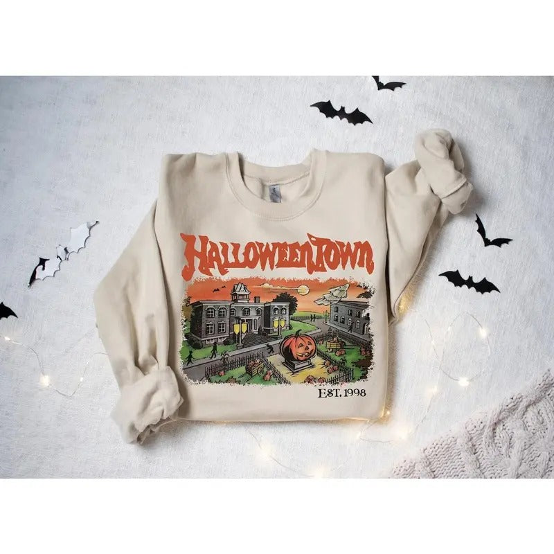 Halloweentown Est 1998 Sweatshirt, Halloweentown University, Retro Halloweentown Sweatshirt, Fall Sweatshirt